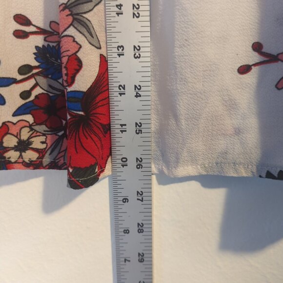 Zeagoo Sleeveless Floral Chiffon Top Size XL - Loose Fit - Picture 6 of 7